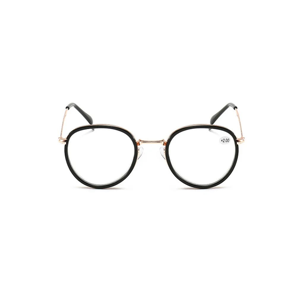 Delicate Hinges Round Frame Ultra-light Oversized Comfortable Progressive Multifocal Reading Glasses +0.75 To +4