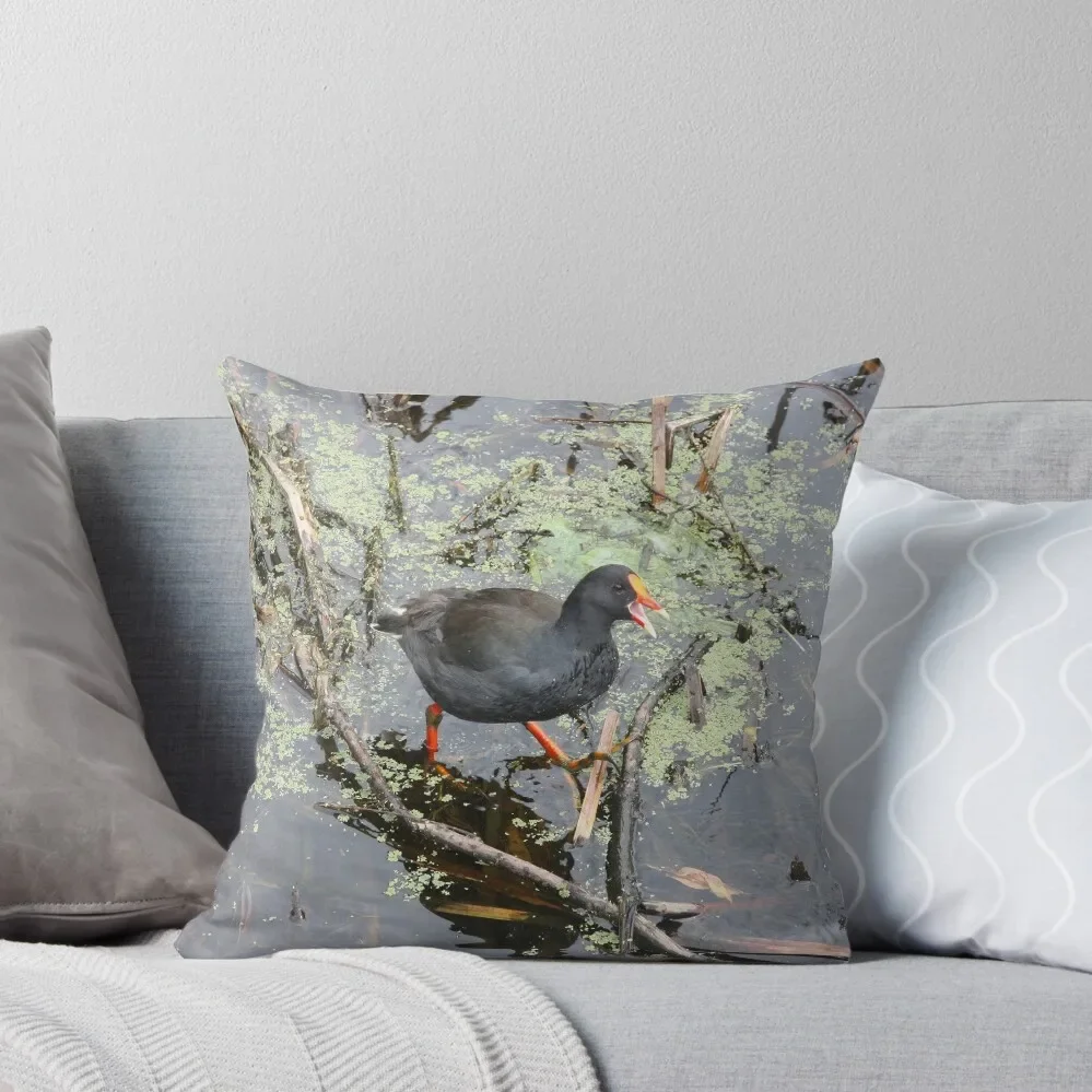 Декоративная подушка Dusky Moorhen осенняя наволочка