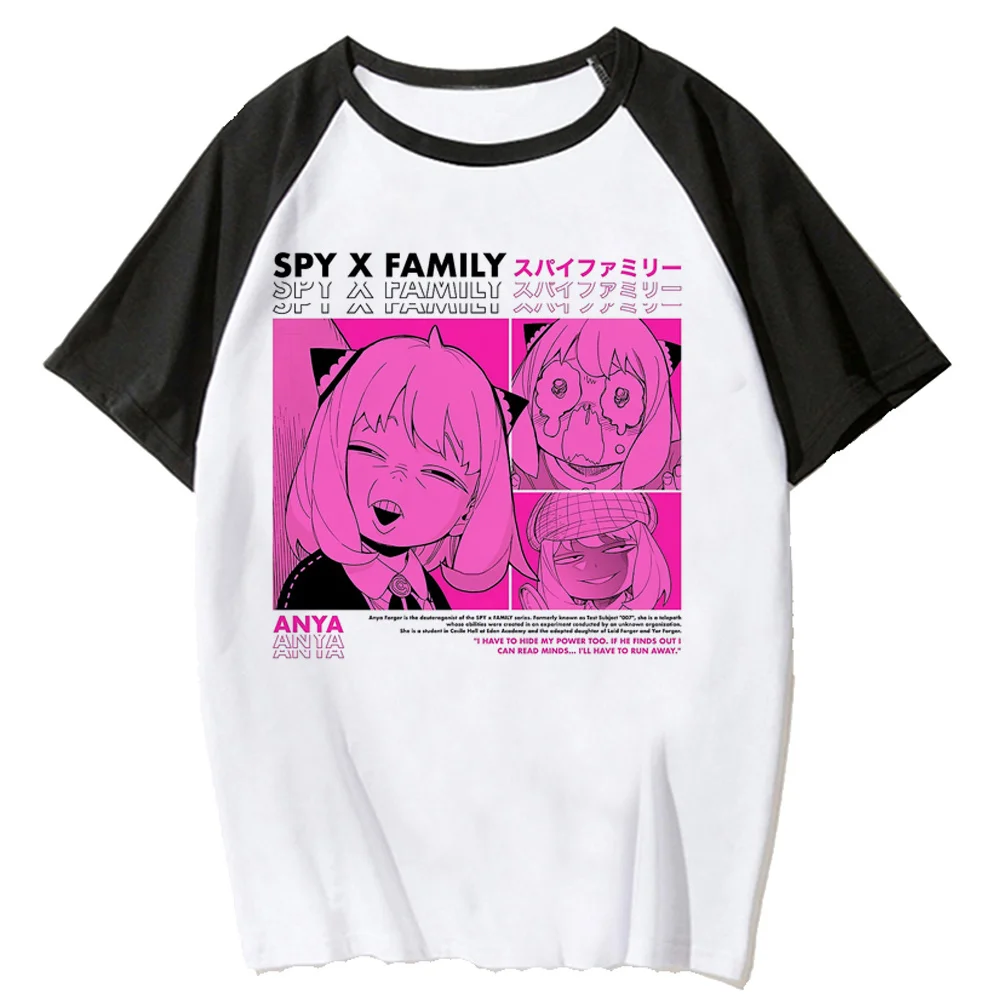 

Spy x Family t-shirts women designer Y2K comic t shirt female funny clothes