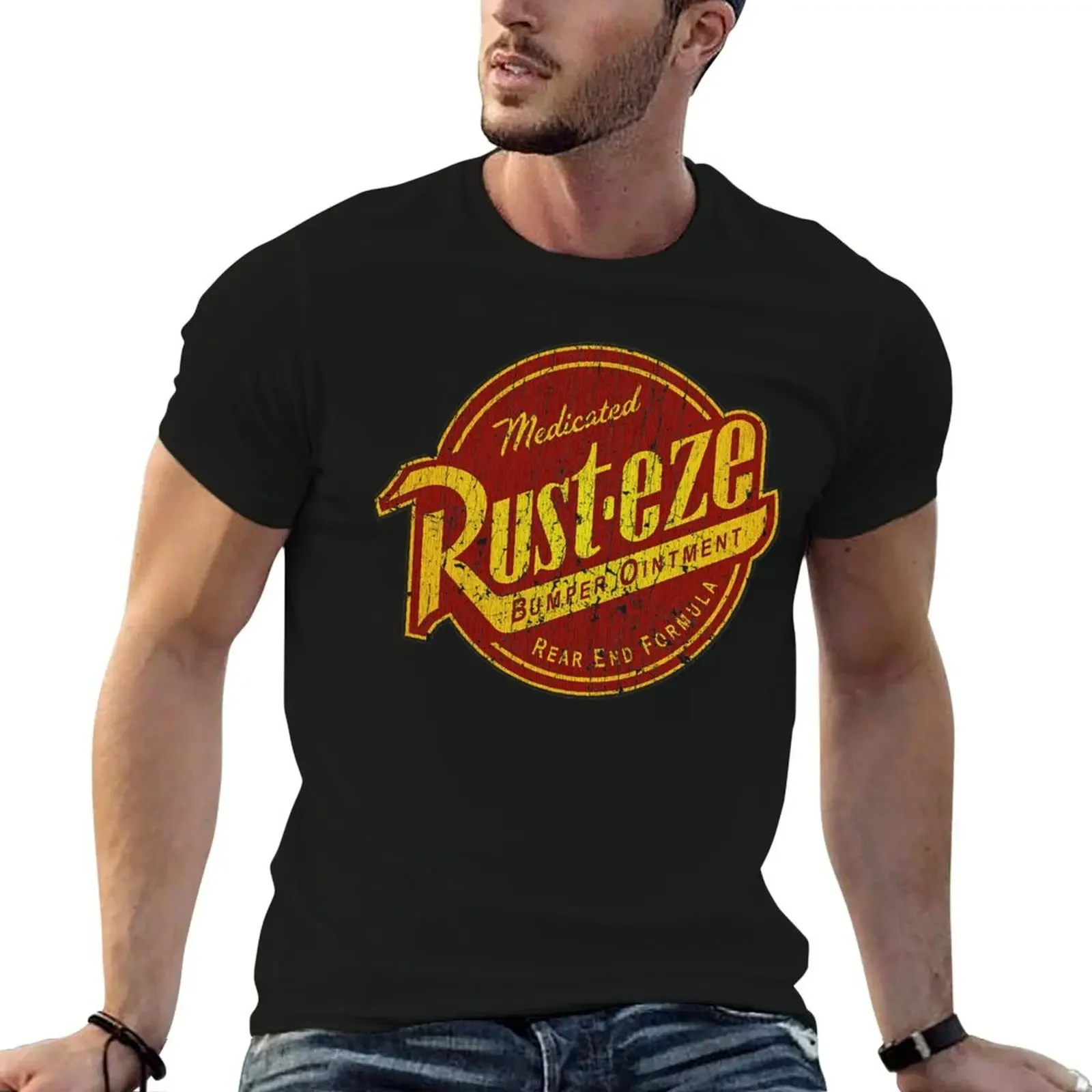 Футболка Auto Racing Rust-eze Bumper Ointment 1990 модные рубашки винтажные милые топы футболки для