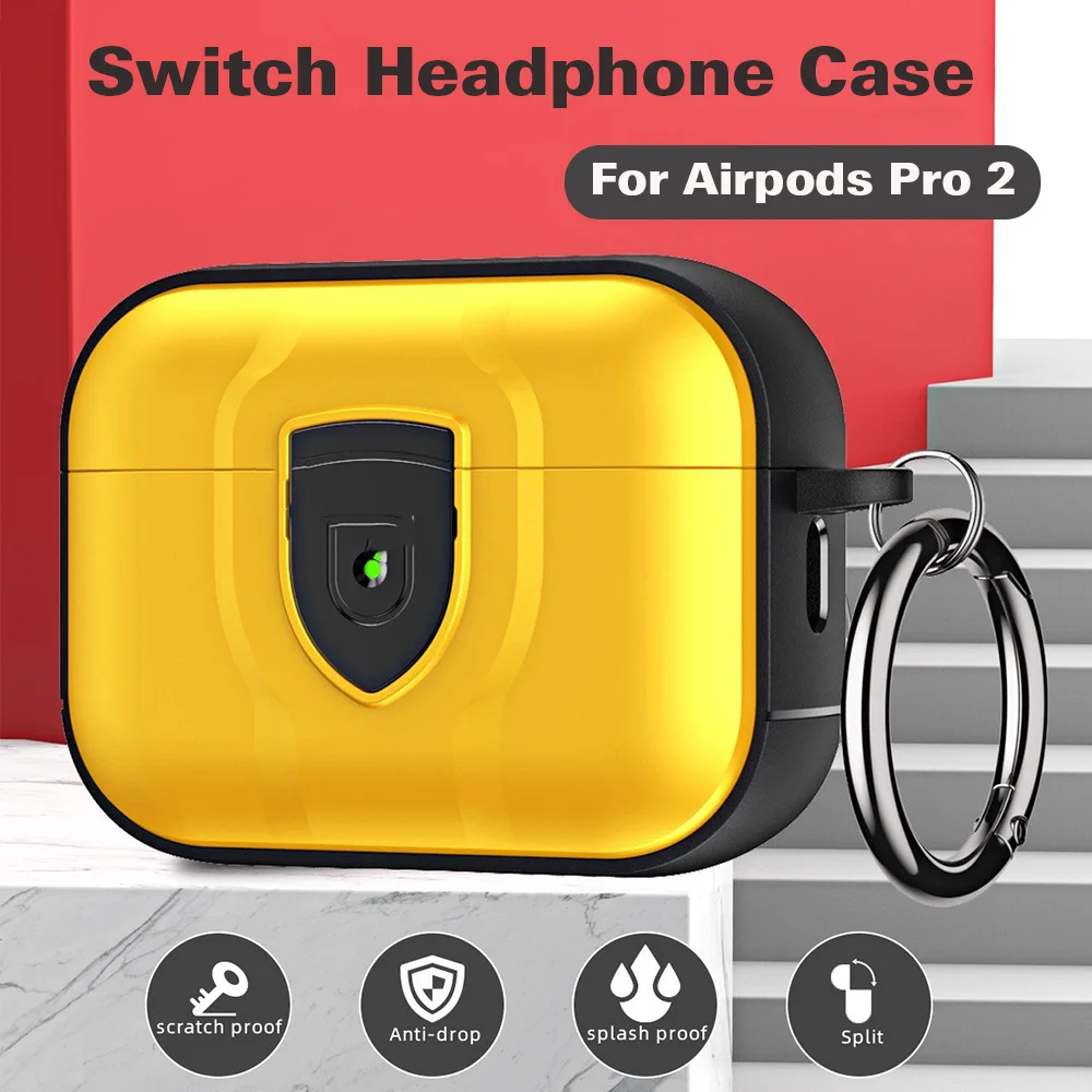 

Для AirPods Pro 2 телефон с безопасным зажимом Роскошный Жесткий Чехол для AirPods 3 Pro2 телефон противоударный защитный чехол для AirPod 2 1