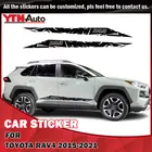 Декоративная наклейка на боковую дверь автомобиля, графические аксессуары для Toyota Rav4 виниловые автомобильные наклейки 2015-2018 2019 2020 2021