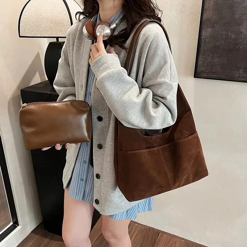 Женские сумки на плечо из искусственной кожи в стиле ретро 2 шт./компл. новинка 2024