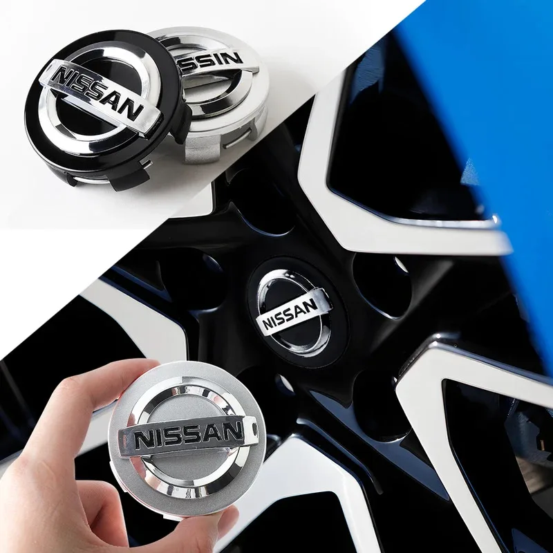 Фото Комплект из 4 шт. оригинальных колпачков ступиц 54/60 мм для Nissan: центральные заглушки для колес, эмблемы Nismo, аксессуары для Qashqai, Tiida, Note, X-Trail, Juke №4