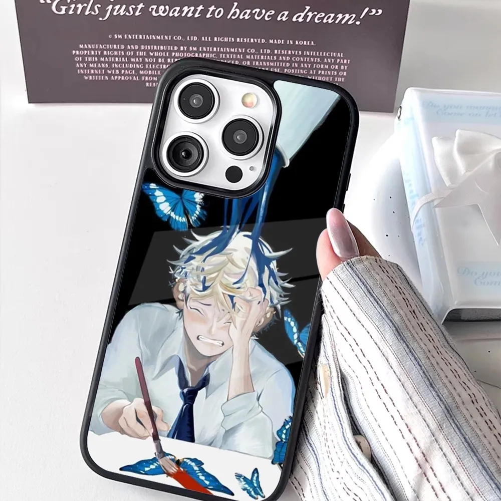 Чехол для телефона Yatora Yaguchi Blue Period iPhone 16 15 14 13 12 11 Pro Max Plus Mini New Magsafe с магнитной