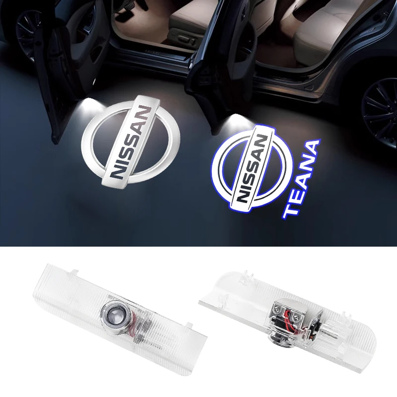 2 шт. светодиодные лампы приветствия двери автомобиля лампа с логотипом