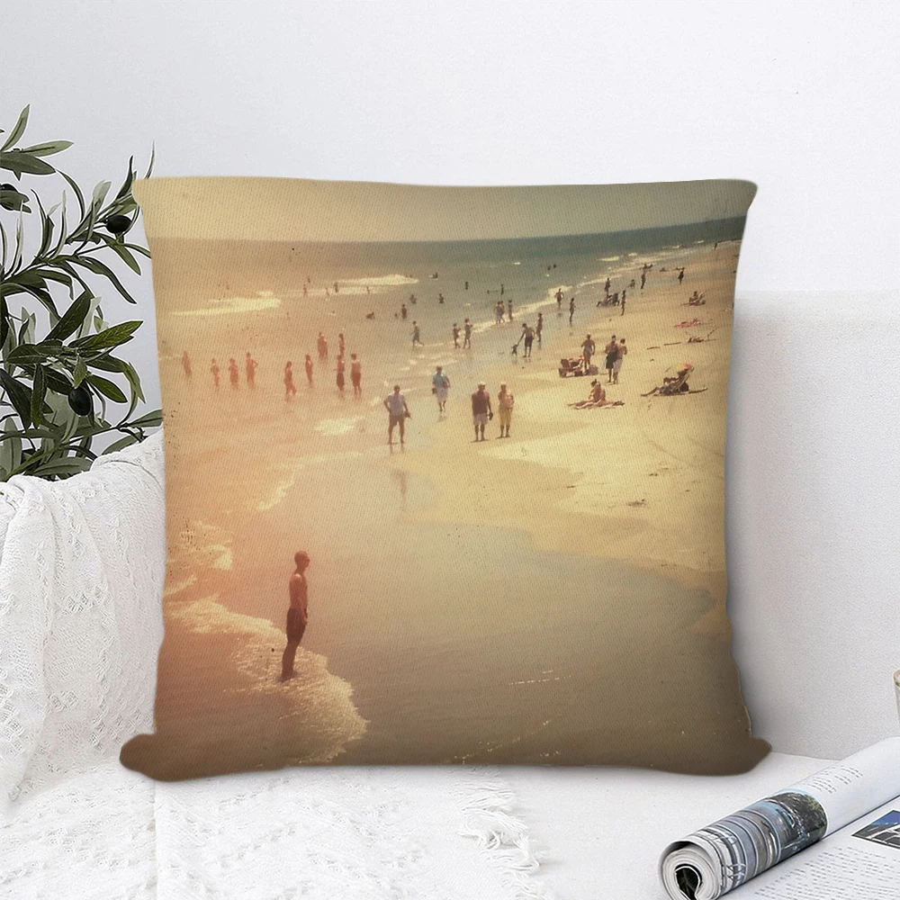 

Summer Beach Day Polyester Pillow Cover Decorative Pillows for Sofa Bedroom Pillow Cases Home Decor Cushion Covers 45*45cm