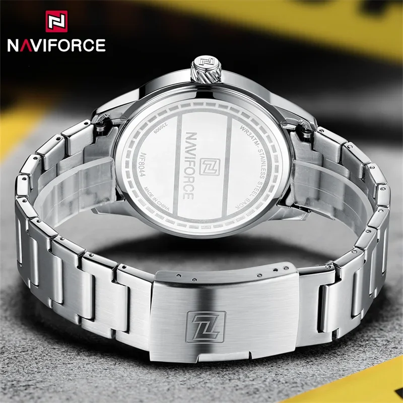 NAVIFORCE oryginalne modne zegarki dla mężczyzn sport wojskowy zegar z kalendarzem luksusowy wodoodporny zegarek kwarcowy Reloj Hombre 2024