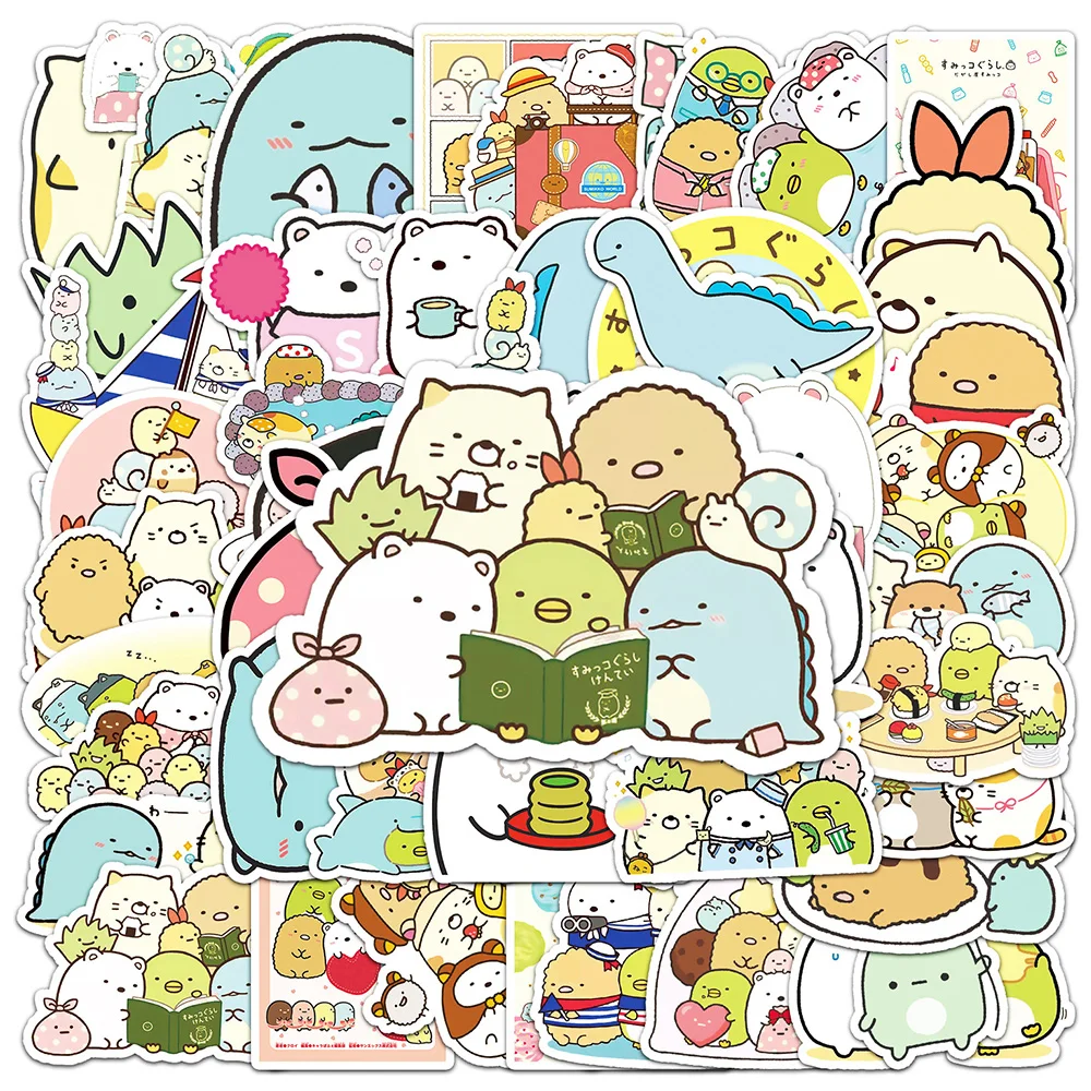 

10/30/50pcs Kawaii Japan Sumikkogurashi Cartoon Stickers Cute Decal DIY Laptop Phone Lugaage PVC Graffiti Sticker for Kids Gifts