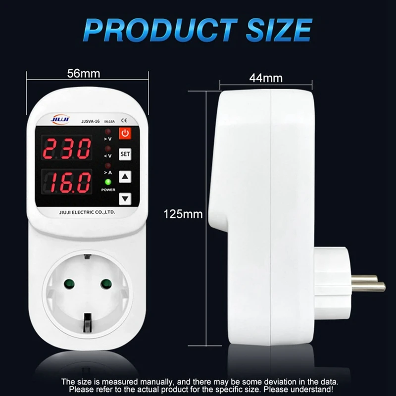 1 шт. автоматическая защита от напряжения и тока 16 А