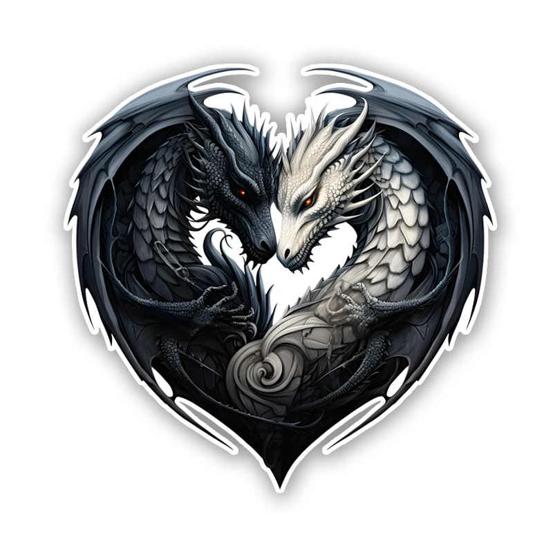 

DK359 # Крутая наклейка с драконом, наклейки на бампер автомобиля, окна для автомобиля, грузовика, фургона, модные наклейки, виниловые наклейки из материала