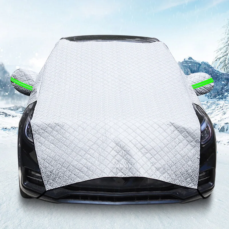 

Универсальный отражающий чехол на лобовое стекло автомобиля, алюминиевая защитная пленка для защиты от солнца, снега, льда, дождя, пыли