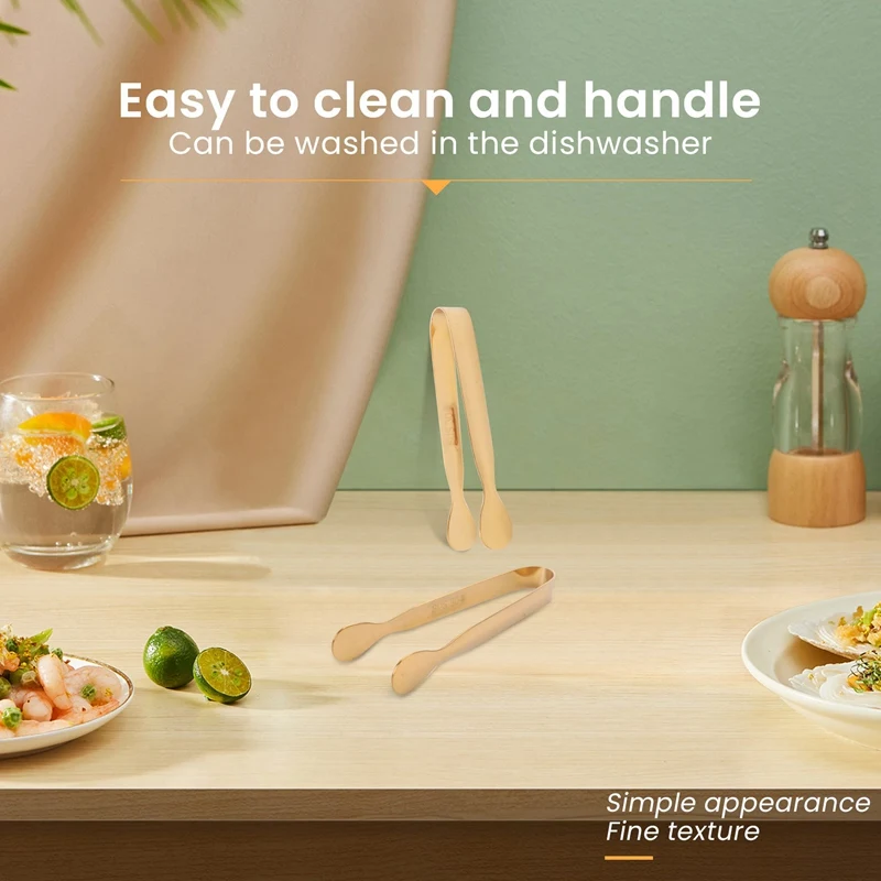 

Quality 12Pcs Sugar Tongs Ice Tongs Stainless Steel Mini Serving Tongs Appetizers Tongs Small Kitchen Tongs For Tea Party Coffee