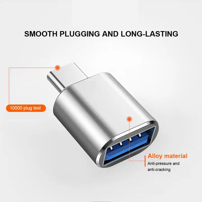 

Super Speed Connector Adapter Durable Usb 3.0 To Type C Otg Adapters Aluminum Typec Male To Usb Female Converter 5gbps Micro