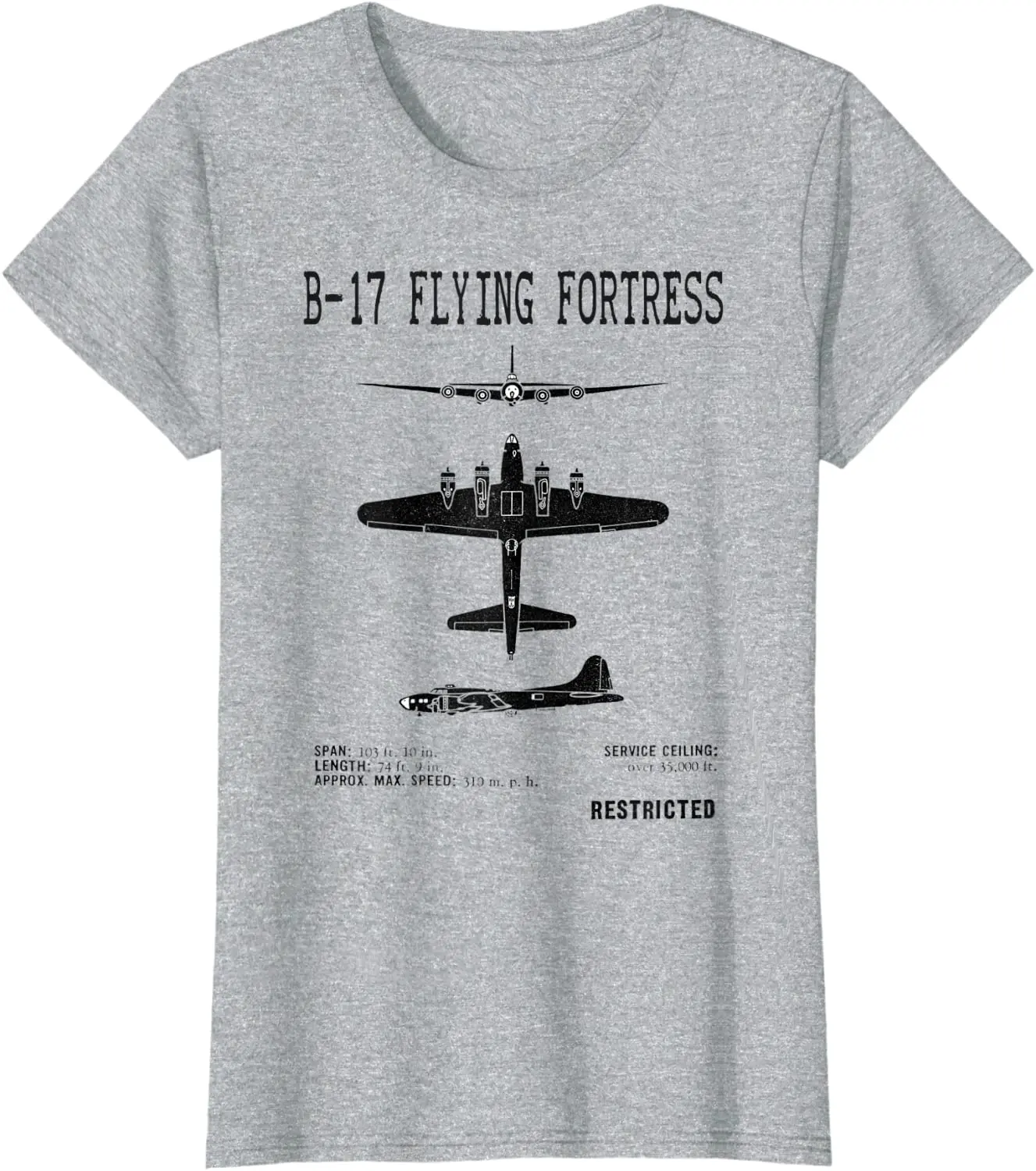 

Vintage WWII US Air Force B-17 Flying Fortress Bomber T-Shirt. Premium Cotton Short Sleeve O-Neck Mens T Shirt New S-3XL