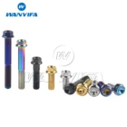 Титановые болты Wanyifa M8x 15 20 25 30 35 40 45 50 55 60 65 мм, фланцевый болт с шестигранной головкой, винт для дискового тормоза мотоцикла