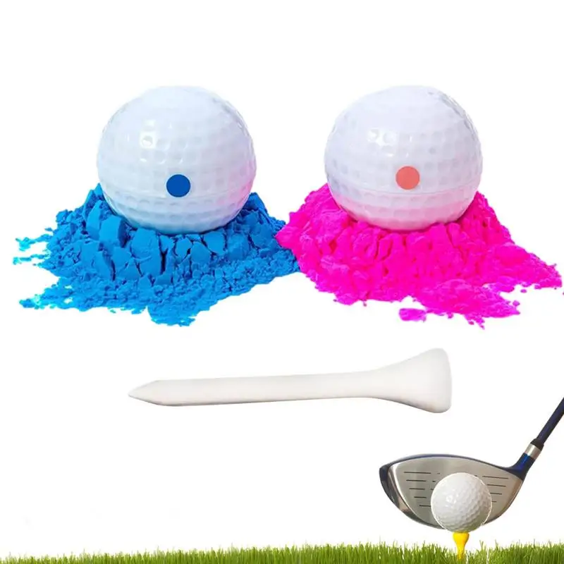 

Gender Reveal Golf Ball Banquet Smoke Powder Bombs Golf Theme Exploding Ball Party Games Holiday DIY Decoration gender reveal
