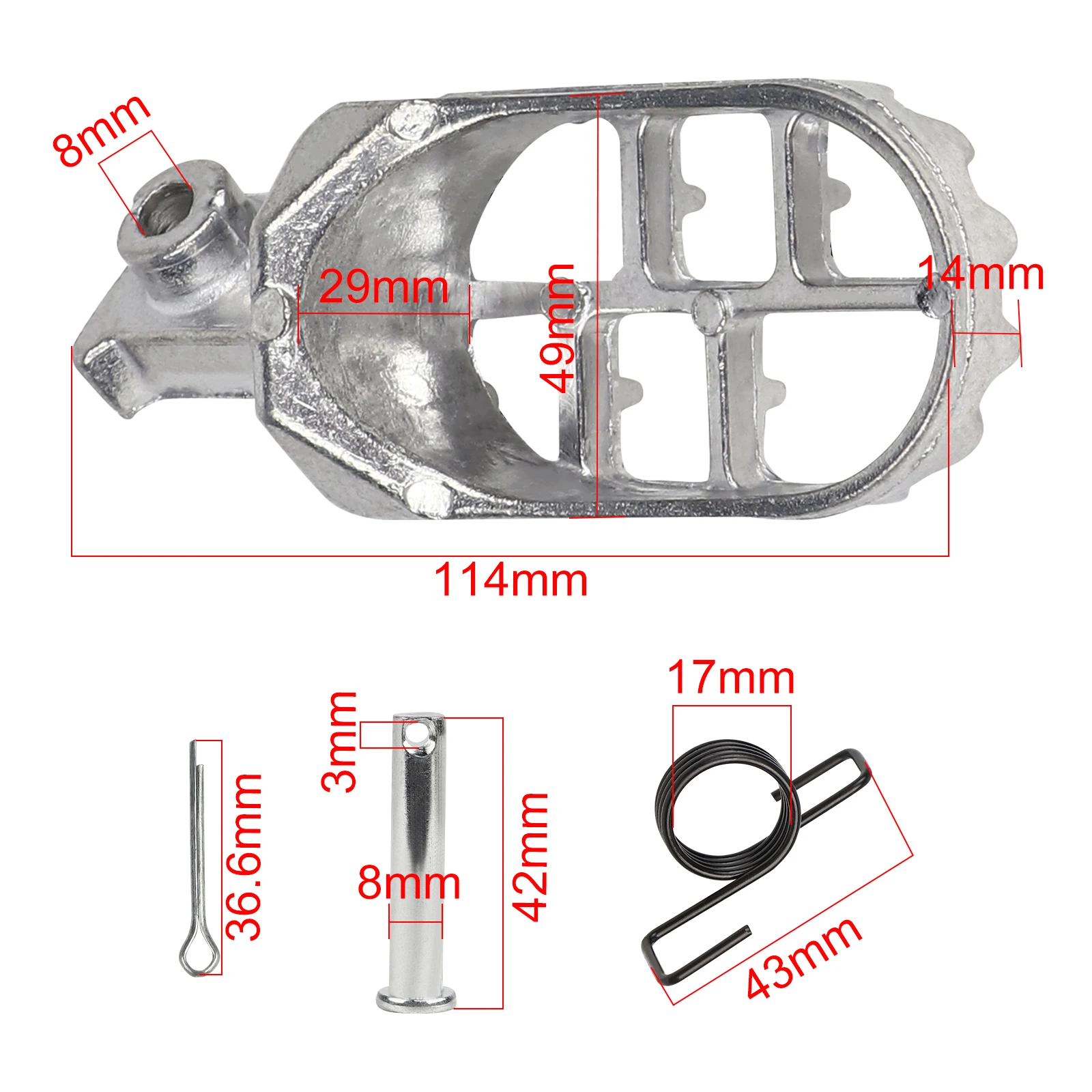 Фото Подножки для Yamaha Honda XR50R XR70R XR80R CRF50 CRF70 CRF80 CRF100F PW50 PW80 TW200 KLX110 YZ80 YZ125 TTR50 №2