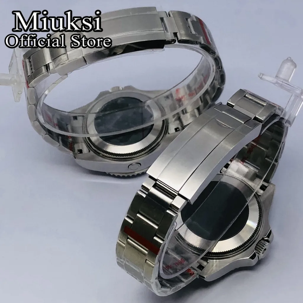 Скидка Miuksi 44 мм Φ сапфировое стекло подходит для NH35 NH36 NH34 ETA2824 2836 Miyota8215 Mingzhu DG2813 3804 PT5000 механизм