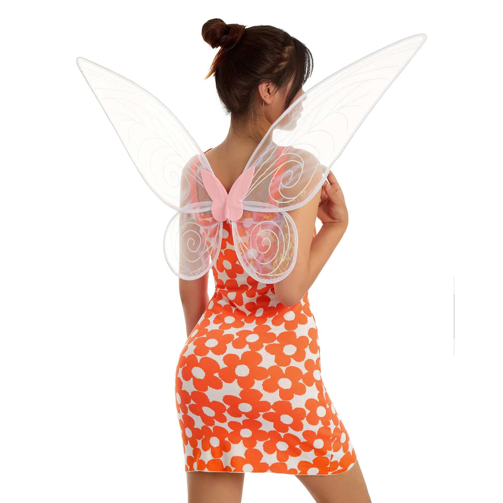 Adult Kids Sparkling Sheer Fairy Wings Halloween Costume Elf Fancy Dress Angel Wings Butterfly Girls Fairy Wings for Cosplay images - 6