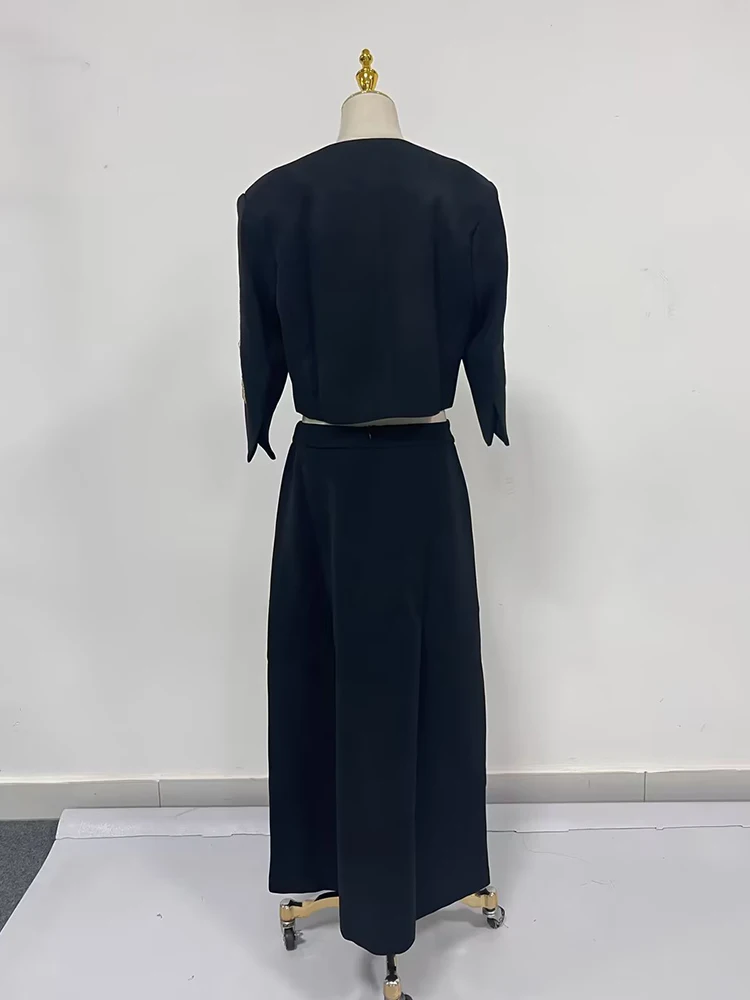 TWOTWINSTYLE Шикарные комплекты из двух предметов с цветными блоками для женщин пальто