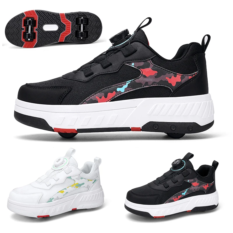 Модные роликовые коньки премиум-класса размер 28-42 детские съемные