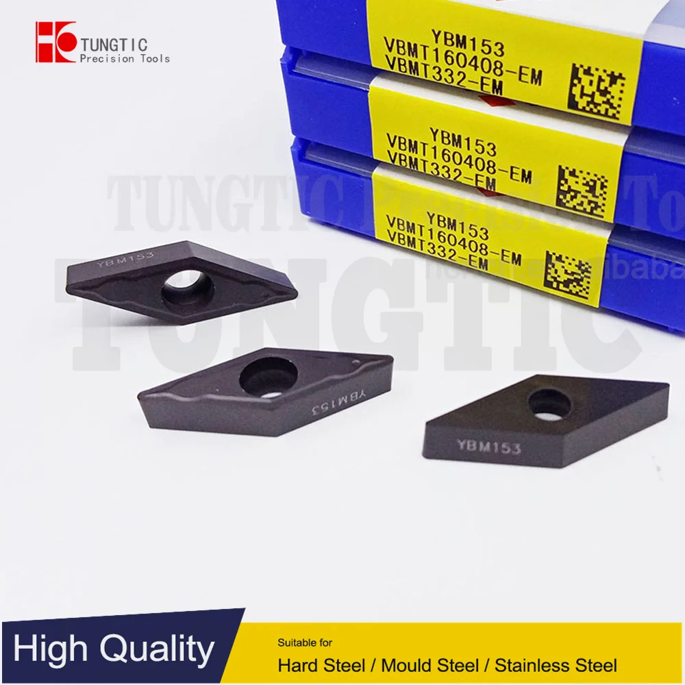 

TUNGTIC VBMT160408-EM VBMT332-EM Turning Inserts Carbide Cutter For Cast Cutter