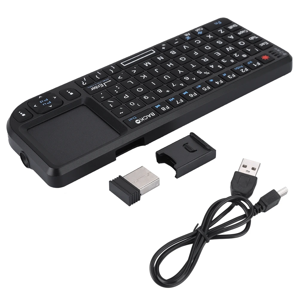 

2.4GHz Wireless Touchpad/Rechargeable Ultra Mini Thin USB Backlit Keyboard for PS3/4, XBOX 360 2.4ghz
