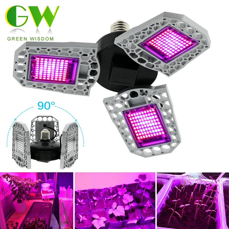 Led Plant Grow Lamp E27 Full Spectrum 110v 220v 500w Hydroponic Greenhouse Growth Tent Light Ip65 Deformable Bulb