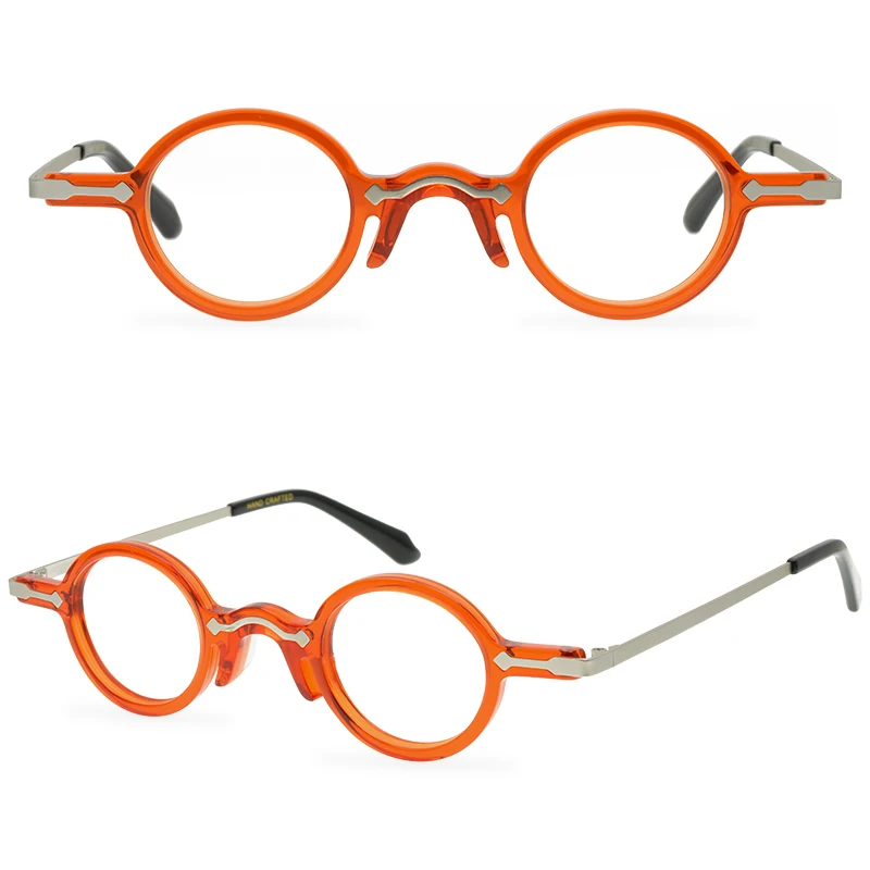 

Винтажные круглые оправы для очков, японские ацетатные очки унисекс, Рецептурные очки