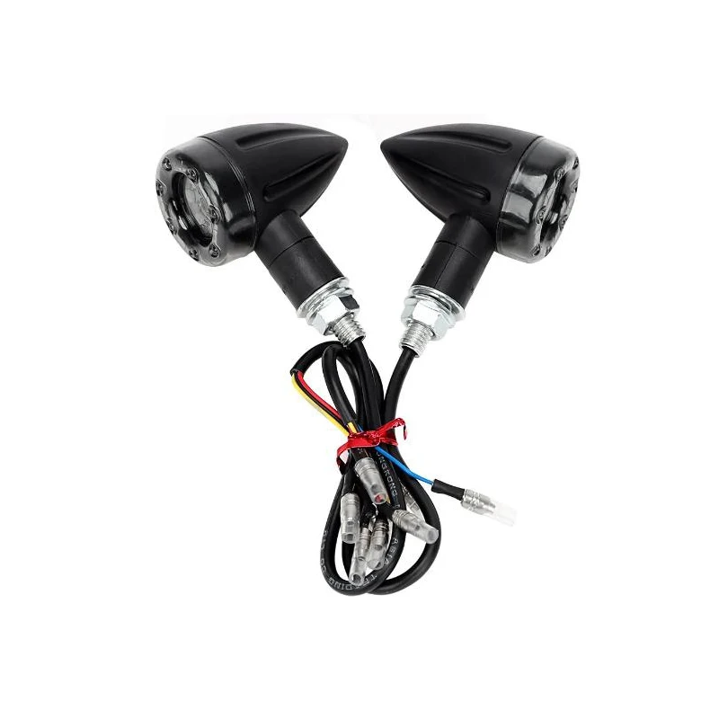 2 szt. uniwersalnych świateł błyskowych do motocykli lampki kontrolne LED światła dolne tylne hamowania