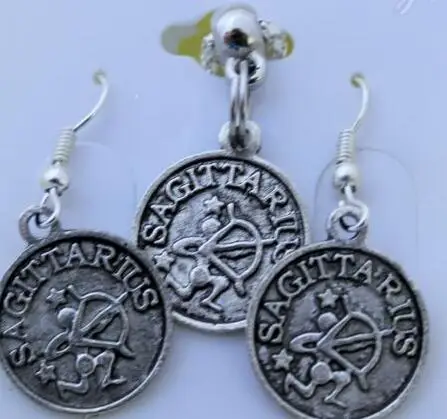 Винтажные серебряные подвески 12 зодиаков созвездий круглый скорпион кулон