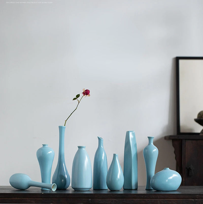 

Ceramic Vase Chinese Blue Fresh Home Decoration Creative Flower Arrangement