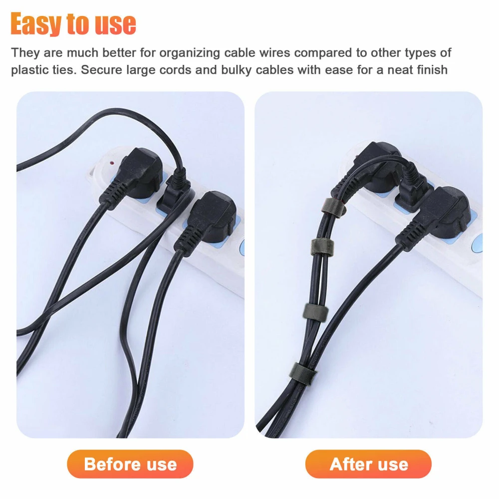 

100pcs/bag Data Line Storage Wire Cord Winder Multifunction Cord Protector Earphone Winder Cable Tie Organizer
