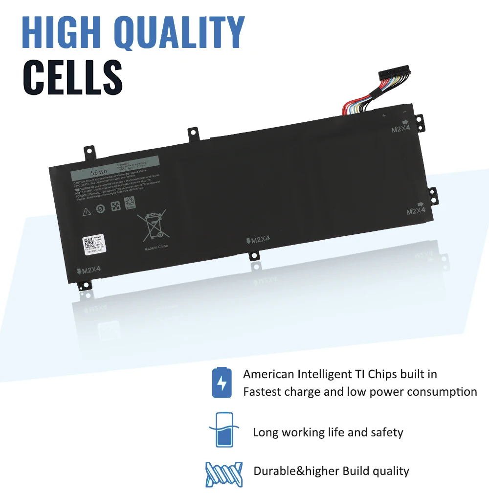 ETESBAY H5H20 Аккумулятор для ноутбука DELL XPS 15 9560 9570 15-9560-D1845 Precision M5520 5530 62MJV M7R96 05041C 5D91C 11 4