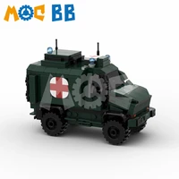 moc small armored ambulance building block toys compatible with lego tech assembling building blocks boys girl holiday gift