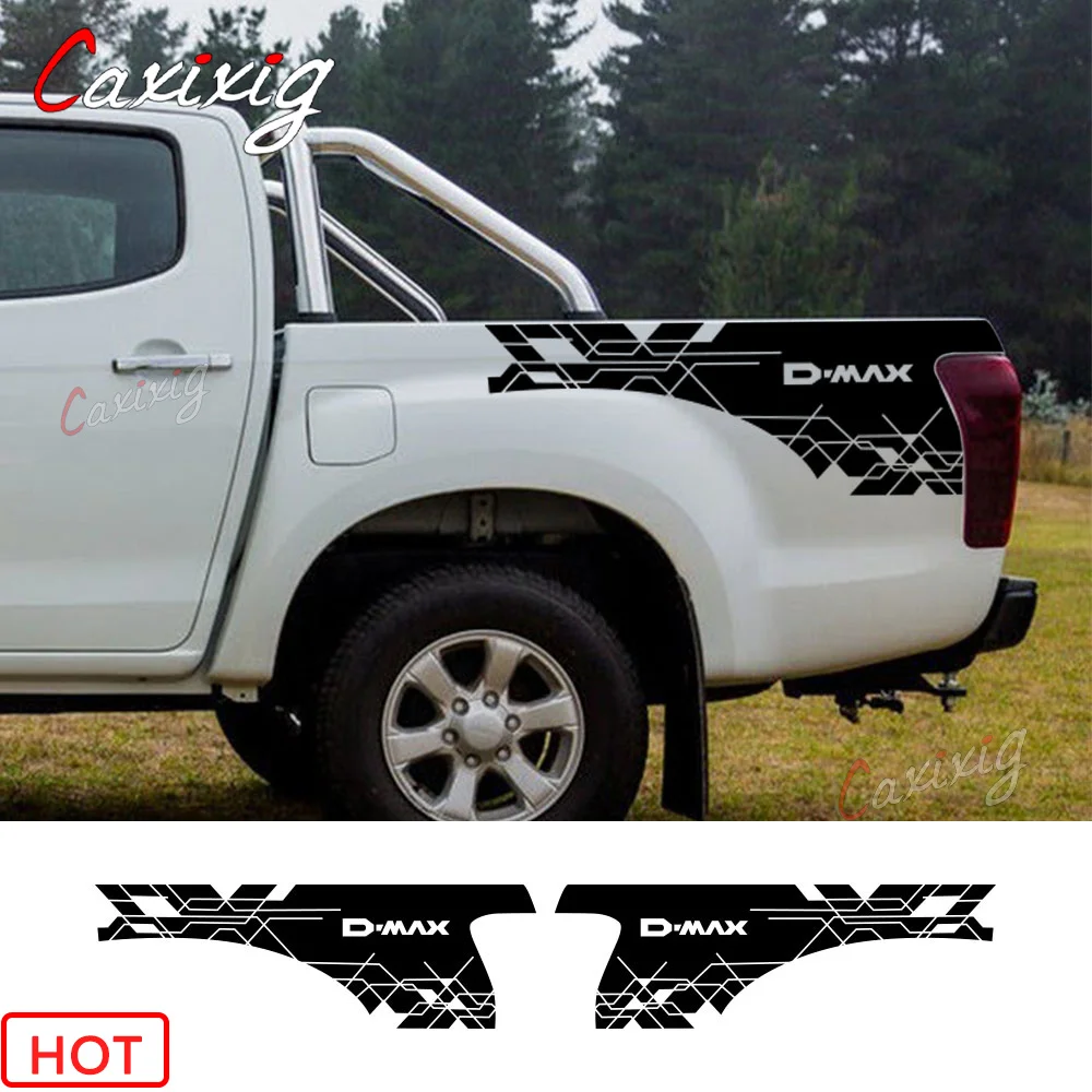 

Trunk Bed Container Side Stickers For Isuzu Dmax D Max Truck Graphics Decor Cover Car Vinyl Decal Auto Tuning DIY Accessories