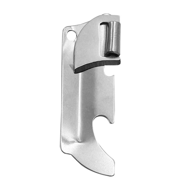 

2023 New Polished Stainless Steel Foldable Easy Manual Can Opener Bottle Opener Strong Practicality for Beverage Wine