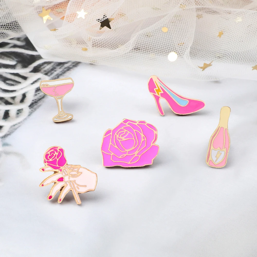 3-8 шт. броши с эмалью в виде Санта-Клауса |