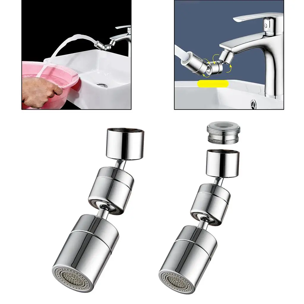 

Universal Splash Filter Faucet, Brass 1080 Swivel Modes Faucet Filter for bathroom and kitchen