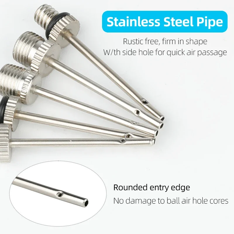 Игольчатые адаптеры для насоса с резьбой 8V1 Schrader или 5V2 Presta надувных насосов Kipsta