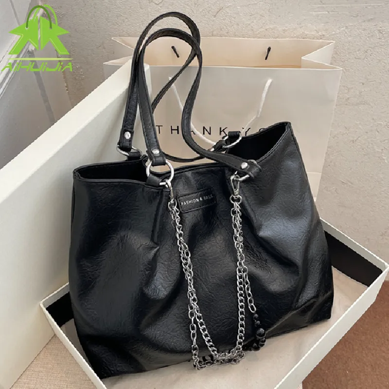 Hot sale large women's bag High capacity handbag high quality PU leather shoulder bags ladies wild Tote bags sac a main femme