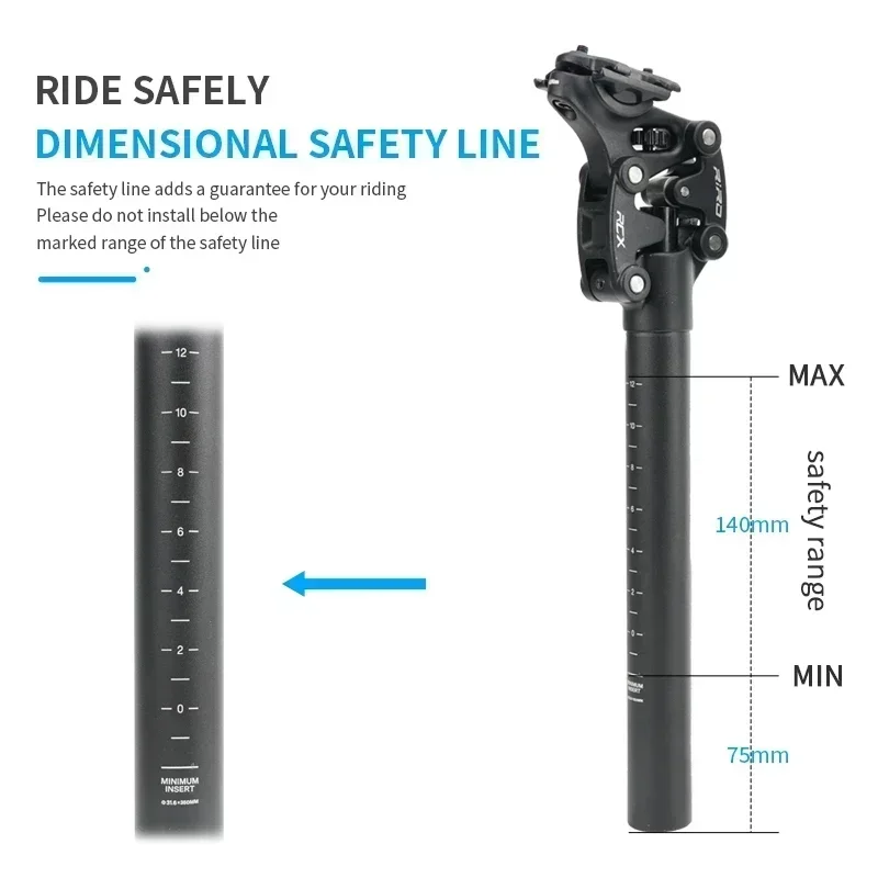 Подседельный Штырь RIRO RCX SPS4 50 Мм Крепление На Седло Для Горного Велосипеда