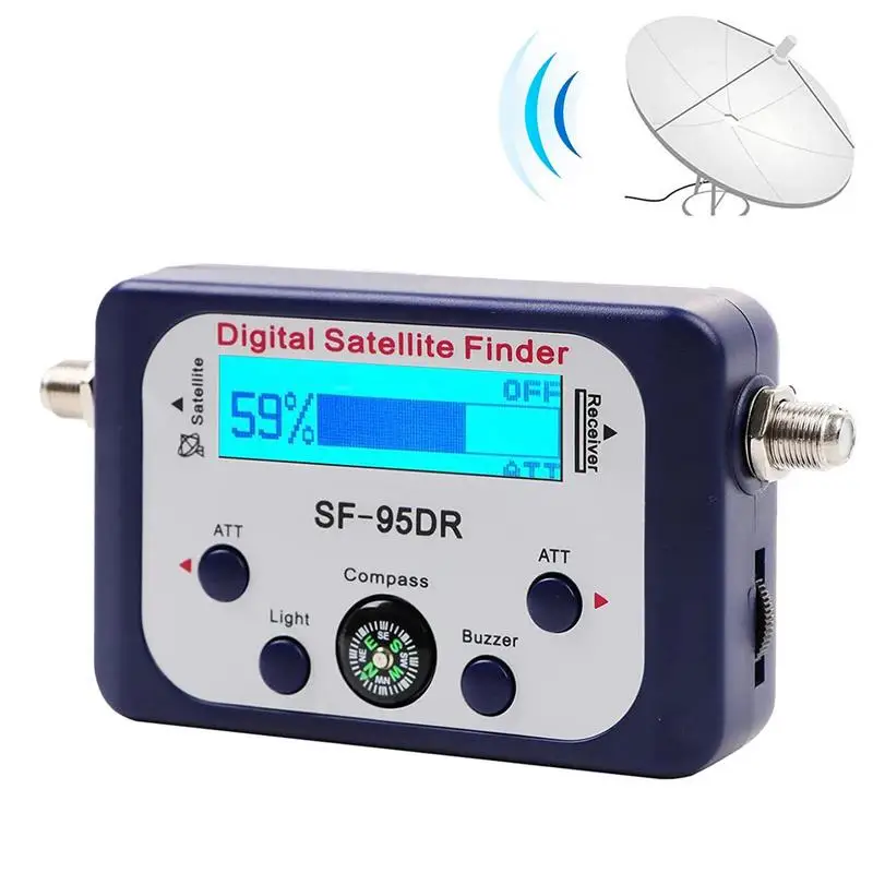 

Digital Satellite Finder Campers Digital Sat Signal Meter Camping Sat Signal Finders For Dish Network LCD Graphic Display