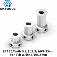 gktools 3d printer parts gt2 timing pulley 2gt 16 tooth teeth bore 33 174566 35mm synchronous wheels width 691015mm belt