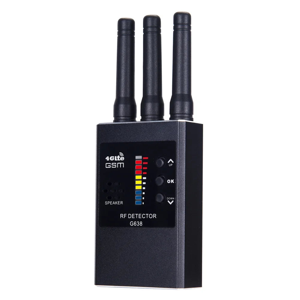 Anti Spy Wireless RF Signal Detector Bug GSM GPS Tracker Hidden IR Camera Eavesdropping Device Military Professional Version