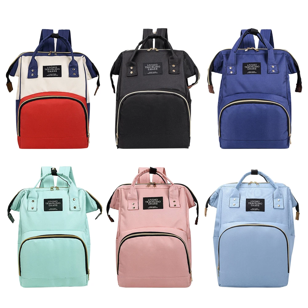 

Mommy Large Capacity Rucksack Backpack Canvas Zipper Mother and Baby Backpack