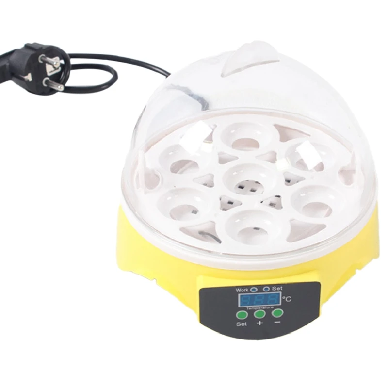 

7 Eggs Incubator Mini Breeding Equipment Incubator Digital Temperature Incubator EU Plug