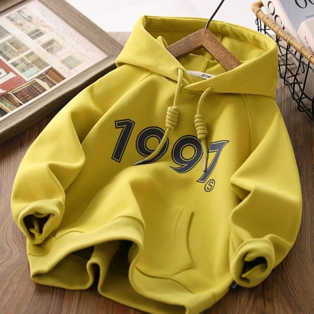 

3-15Y Children's Hooded Sweater Korean Version Leisure Boys and Girls' Sports Sweater New Teenage Boys' Pullover Hoodie