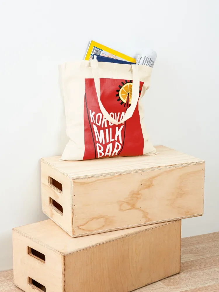 Korova Milk Bar Poster Tote Bag сумки-тоут мужские сумки для конфет Холщовая большая сумка